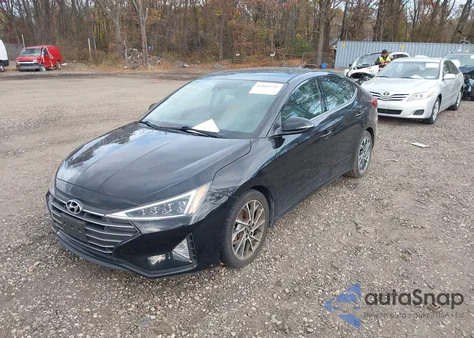 2019 Hyundai Elantra Limited from USA, damaged, VIN 5NPD84LF6KH493268
